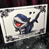 Jeff the Shark A4 Print - Art By Rose Demon