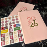 2026 - A5 365 Daily Planner - Pink