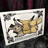 Friends as Weird as You A4 Print - Art By Rose Demon