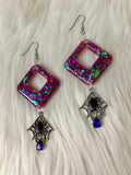 All that sparkles & bats - dangle earrings