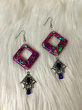 All that sparkles & bats - dangle earrings