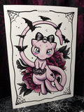 RD Spooky Mew A4 Print - Art By Rose Demon