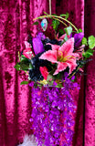 Light up Floral Moon Hanger - Home Decor Display