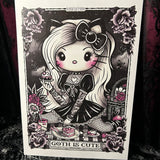 Goth is Cute A4 Print - Art By Rose Demon