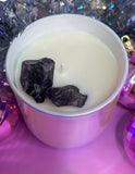 Full Moon - Spring Peony - crystal stone - Soy Candle - Drop Dead Gorgeous