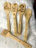 Horror Bamboo wooden spoon set