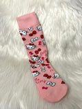 Character Socks - Kitty Pink