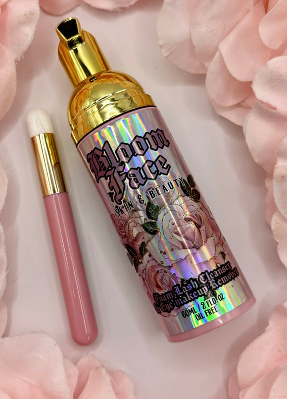 Bloomface - Lash Cleanser & Eye Makeup Remover with Brush