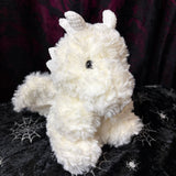 Cuddly Mini Plush Dragon - White