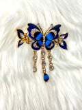 Opulence Hair Clip Butterfly Blue