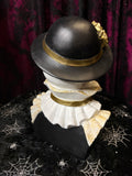 Female Skull Bust with Mask 27cm