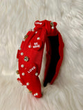 Heart Candy - Headband - red