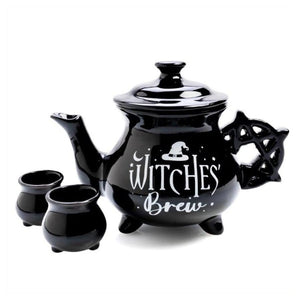 Witches Cauldron Teapot and Cup Set 14cm