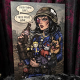 RD Fallout Need More Junk A3 Print - Art By Rose Demon
