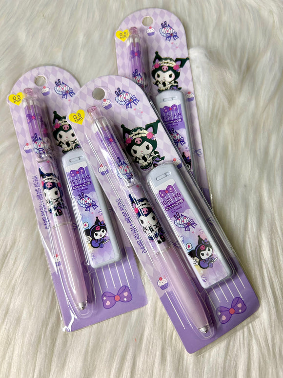 Sanrio Stationary - Mechanical Pencil Set - Kuromi
