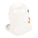 Ghost Shaped Ceramic Oil Burner with Pumpkin