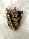 Bat decorative lidded container