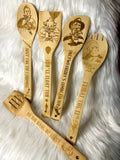 Horror Bamboo wooden spoon set