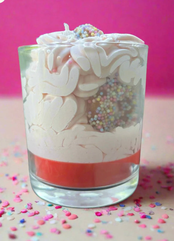 Pink French Vanilla Swirl - Soy Candle - Drop Dead Gorgeous