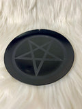 Iron Pentagram Offering Plate - Cande Holder