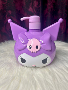 Hand Soap Dispenser - Kuromi Head Purple