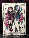 RD Scream Queens A4 Print - Art By Rose Demon