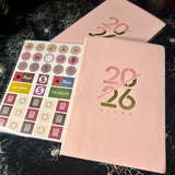 2026 - A5 365 Daily Planner - Pink
