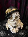 Female Skull Bust with Mask 27cm
