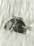 Skull Moth Hair Pin