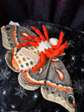 Moth Plush - orange and black