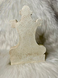 White Wolf Plaque with Crystal Light - 20xm