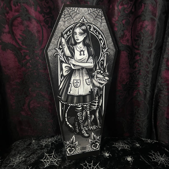 Mad Alice - Coffin Cutout - Art By Rose Demon