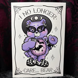 RD No Longer Care Bear A4 Print - Art By Rose Demon