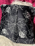 Spider Web & Roses - cushion cover