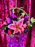 Light up Floral Moon Hanger - Home Decor Display