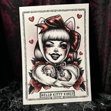 Hello Kitty Vibes A4 Print - Art By Rose Demon