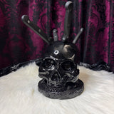 Skull Head Knife Block (with steak knives)