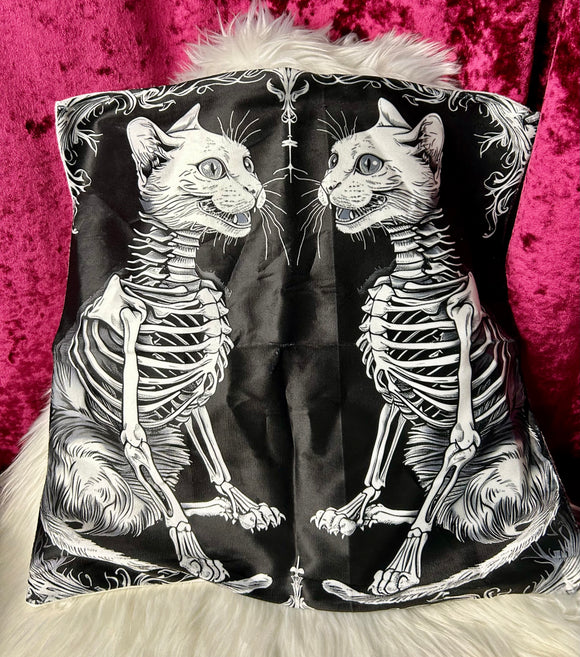 Skelly Cats - cushion cover