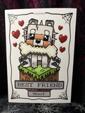 RD MineCraft Dog Fanart A4 Print - Art By Rose Demon