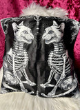 Skelly Cats - cushion cover