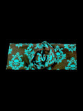 TSDC Betty Boo Band - Black & Teal Skull Damask