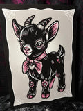 RD Grey Goat A4 Print - Art By Rose Demon