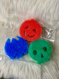 Scrubber sponge - spooky trio