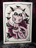 RD Spooky Mew A4 Print - Art By Rose Demon
