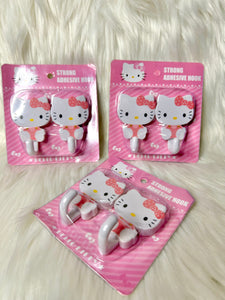 Hello Kitty - Strong  adhesive hooks (pair)