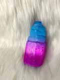 Selenite Tower Coloured 8-10cm Blue / Magenta