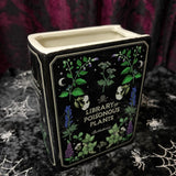 Poisonous Plants Book Shaped Flower Vase