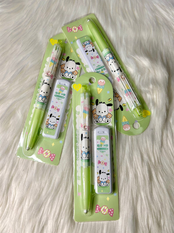 Sanrio Stationary - Mechanical Pencil Set - Pochacco