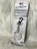 Wishstone Clear Quartz Heart - Bag Charm