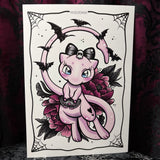 RD Spooky Mew A4 Print - Art By Rose Demon
